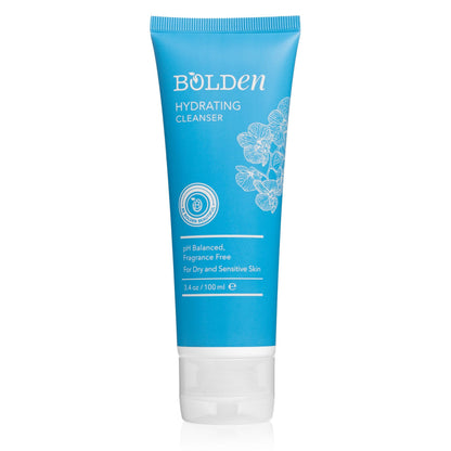 BOLDEN Hydrating Cleanser | Moisturizing Daily Face Wash for Dry, Sensitive Skin | Non-Stripping & Fragrance Free | 3.4 fl oz