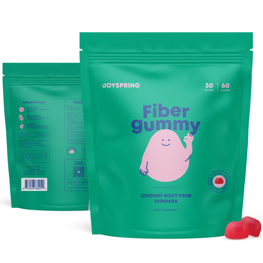 Kids Fiber Gummies for Constipation for Kids Ages 4-11 & Adults - Fiber Supplement Gummies for Regular Digestion - Natural Fiber for Kids - Peach, Strawberry & Blackberry Flavored - 5 mg - 60 Ct