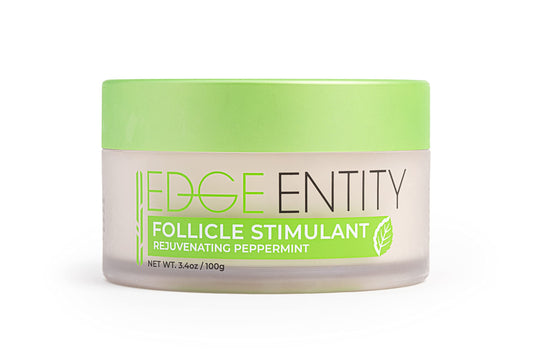Edge Entity Hair Follicle Stimulant with Natural Oils & Vitamins for Thicker, Healthier Hair | Peppermint Moisturizer for Dry Scalp Repair and Breakage Prevention, 3.4oz