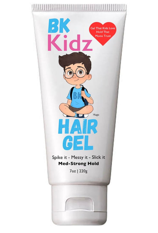 BK Kidz - 7oz Hair Gel - Kids & Toddlers - Strong Hold -Spike it - Messy it - Slick it