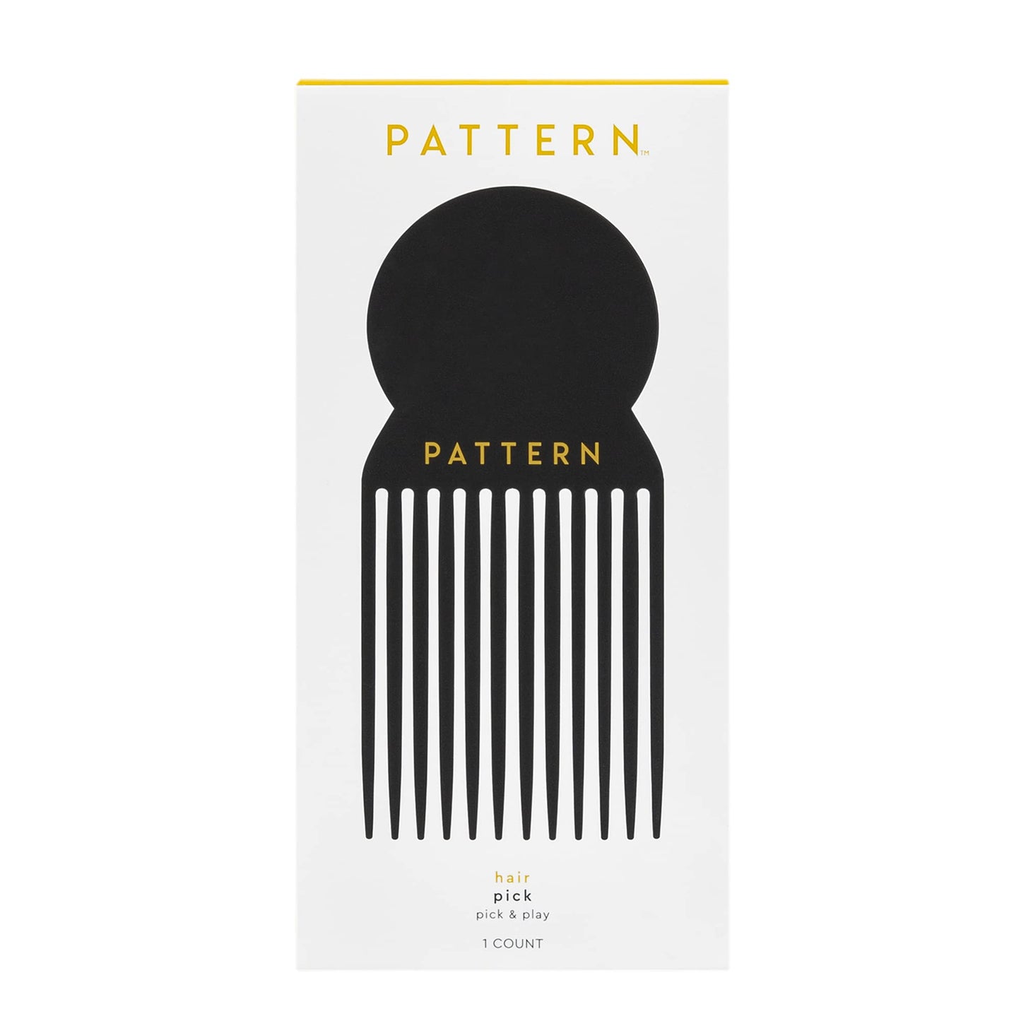 PATTERN Beauty by Tracee Ellis Ross Hair Pick, Great for Curlies, Colies and Tight-Textured Hair, 3a to 4c