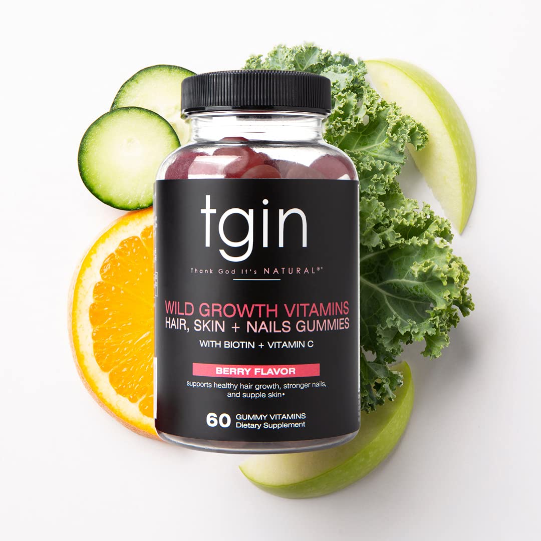 tgin Miracle RepaiRx Wild Growth Vitamins, Hair, Skin + Nails Gummies - 60 Count - Repair - Restore - Hair Growth