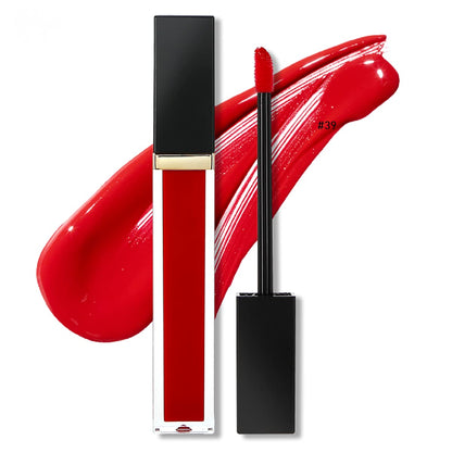 2Chique Lux Vegan Moisturizing Lip Gloss Cruelty Free High Shimmer Lip Gloss (#39 Red)