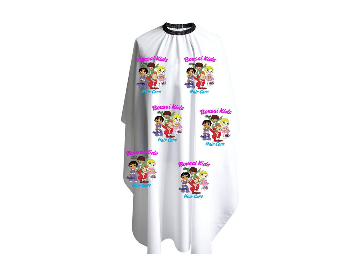 Bonsai Kids Haircut Cape - Kids - Toddlers - Children | Water Resistant Adjustable Neck Closure - Home and Salon