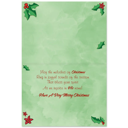 Shades of Color Christmas Melodies African American Christmas Cards 5 x 6.75 inches, 15 Cards and Envelopes (X23-179)