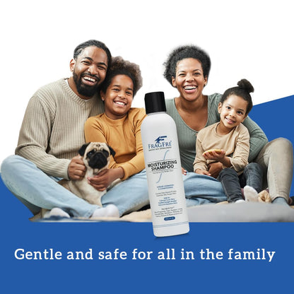 FRAGFRE Moisturizing Shampoo 8 oz: Fragrance-Free, Hypoallergenic, and Sulfate-Free - Nourish and Hydrate Your Dry, Hungry Hair with a Safe and Gentle Oil Shampoo - Ideal for Colors and Sensitive Scalps - Vegan and Cruelty-Free (1 Pack 8 oz)