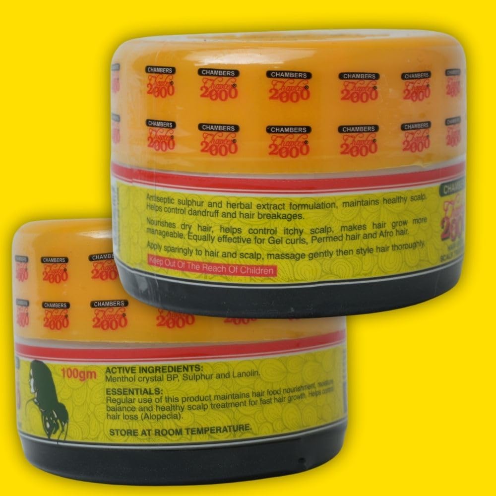 Chambers Chapter 2000 Hair Growth Treatment/Original Menthol/Trusted African Scalp Treatment (Travel Size)