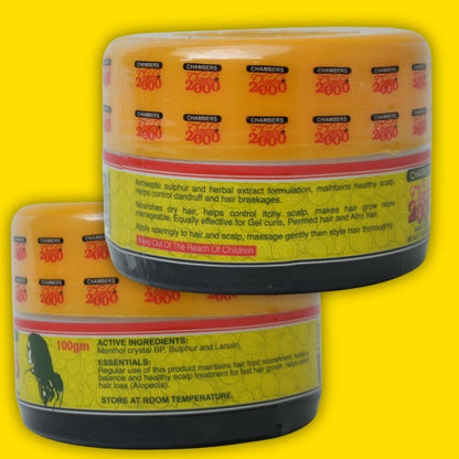 Chambers Chapter 2000 Hair Growth Treatment/Original Menthol/Trusted African Scalp Treatment (Travel Size)