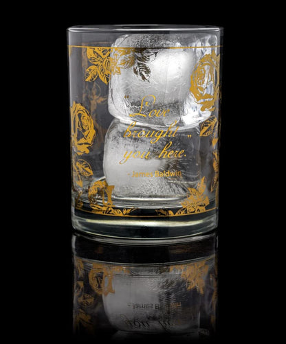 Harlem Candle Company Love 22K Gold Luxury Candle, 11 oz Glass Jar, Double Wick, Soy Wax, Rose, Sandalwood, Apple and Clove, 80 Hour Burn