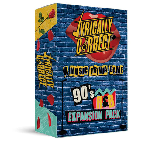 Lyrically Correct Music Trivia Card Game | Multi-Generational Family Gatherings, Adult Game Night and Fun Trivia (90's Expansion Pack)