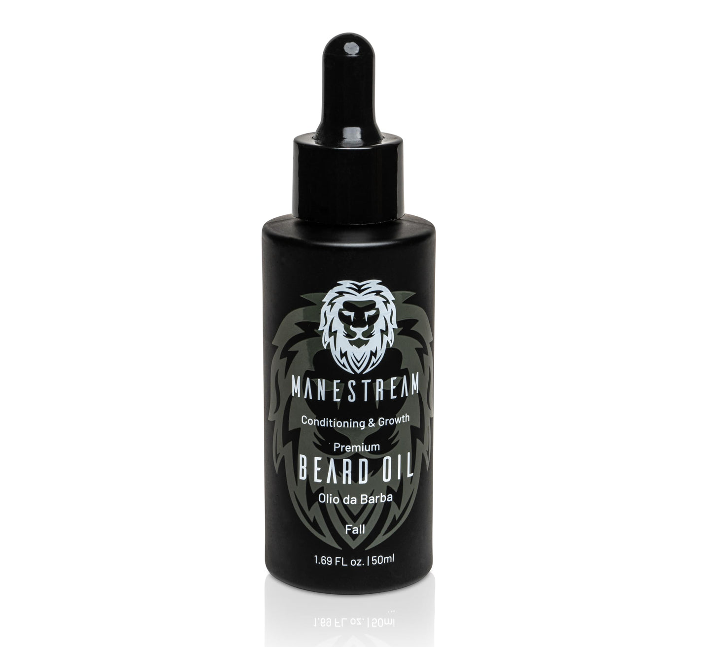 MAN & MANE Manestream Beard Oil for Men, Beard Growth Oil, Hair Growth Oil with Jojoba, Macadamia, Sunflower, Olive Oils - 50ml (Fall (Sandalwood))