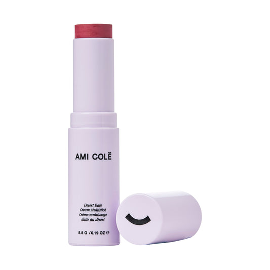 Ami Colé Desert Date Cream Multistick Lip and Cheek Tint (Hibiscus), moisturizing lip tint, lip and cheek stain, natural lip color