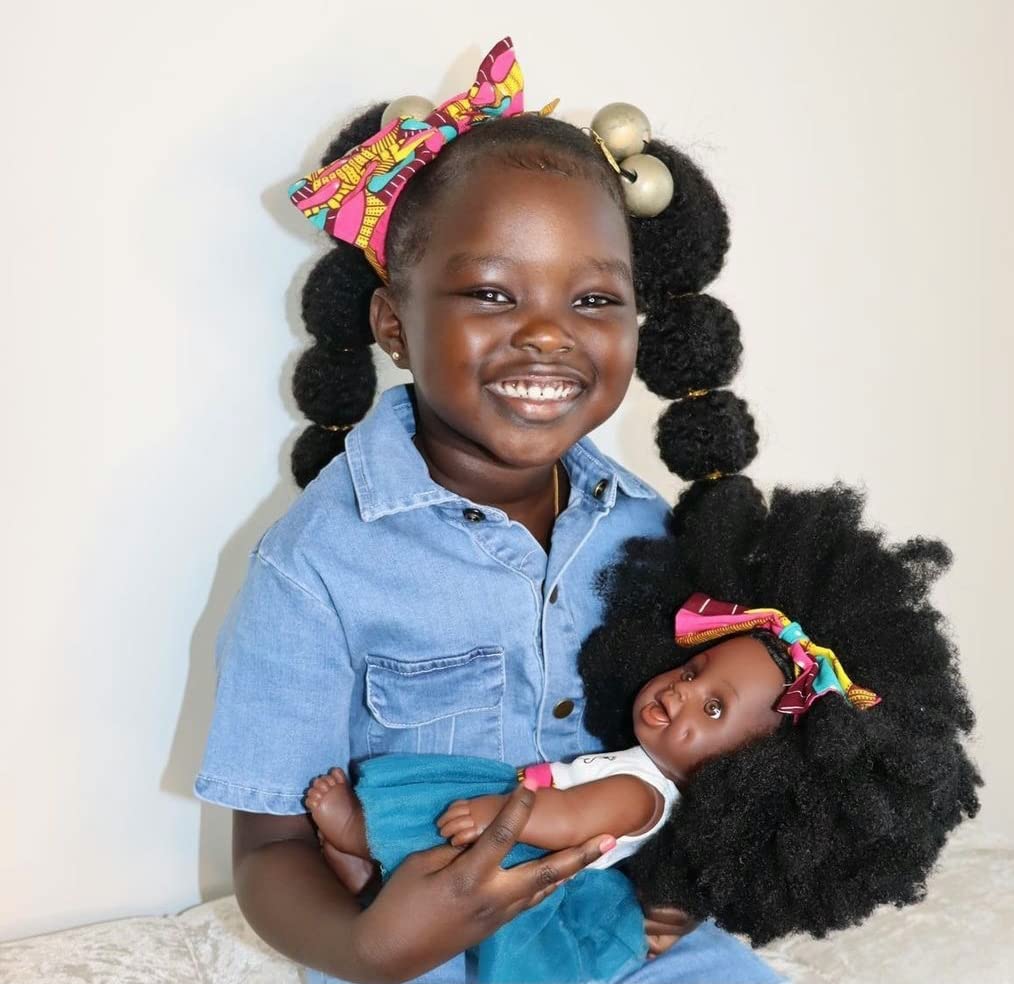 Orijin Bees Fro Love Baby Bee Doll - Oprah's Favorite Things African American Doll, Black Doll, Latino Doll, Afro Doll, Baby Doll, Curly Hair Doll, Baby Doll, African Doll, Birthday Gift