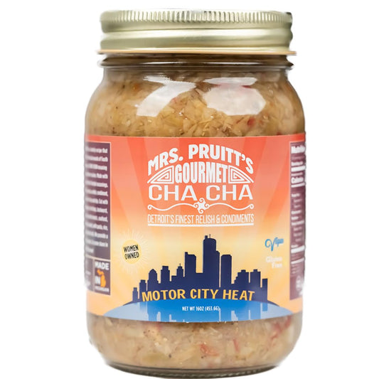 Mrs. Pruitt's Gourmet CHA CHA Motor City Heat 16 oz.