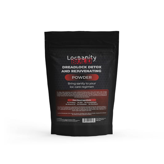 Locsanity BOLD Locs Natural Hair Deep Clean Detox and Rejuvenate Dreadlock Powder - ACV Alternative