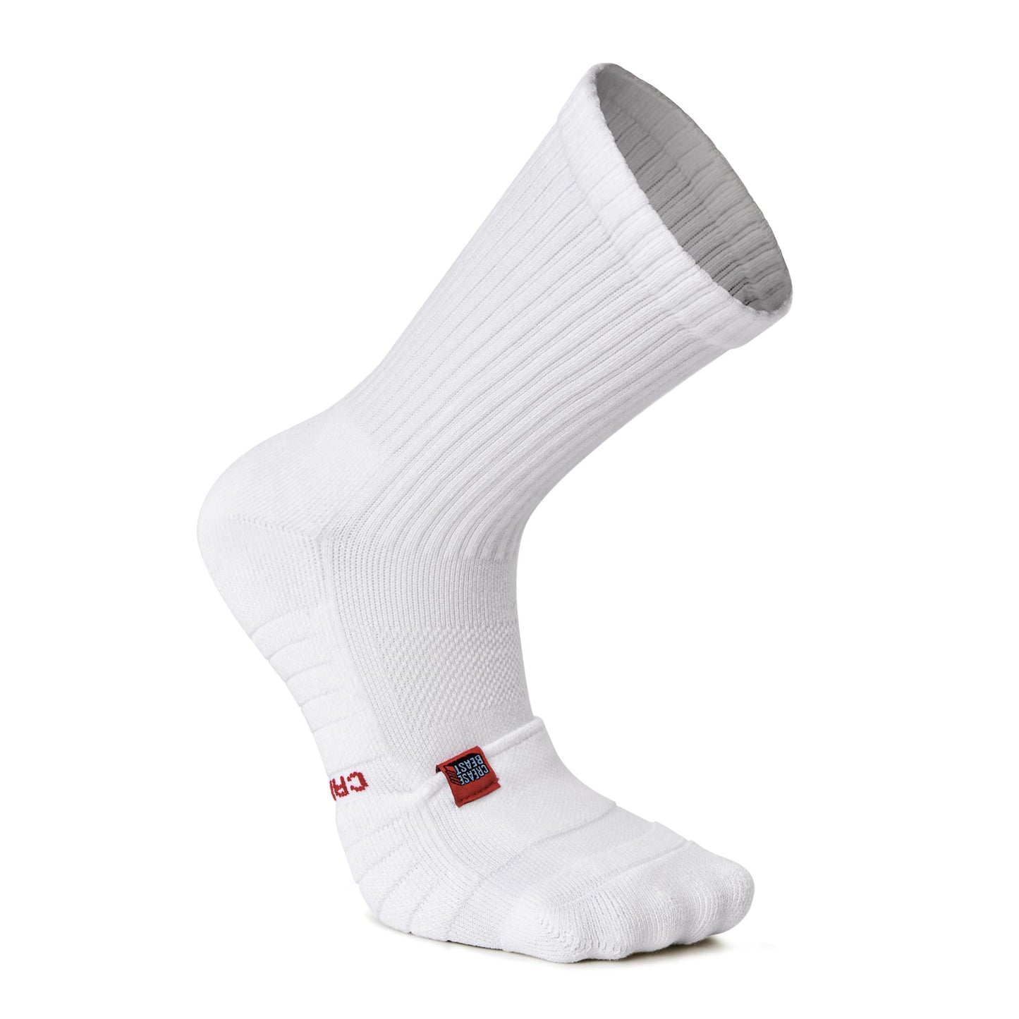 Crease Beast The Duo + White Pocket Socks Bundle – Memory Foam Crease Protector, Stops Creases in Most Shoes, Comfortable, Cushioned Heel.