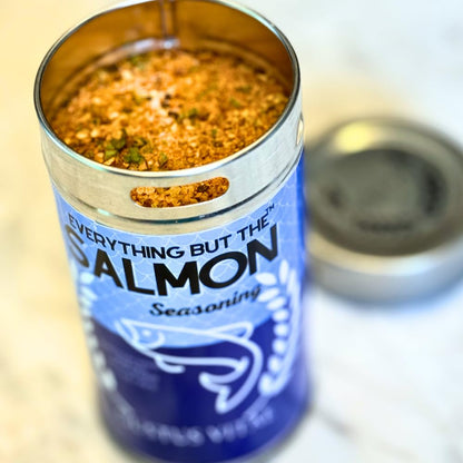 Everything But The Salmon Seasoning | Gourmet Seasoning | Artisanal Spice Blend | All Natural | Non GMO | Hand Crafted | Made In USA | 7.5 oz (213g) | Small Batch | Gustus Vitae | #559 | Arrives Securely in Gift Tube