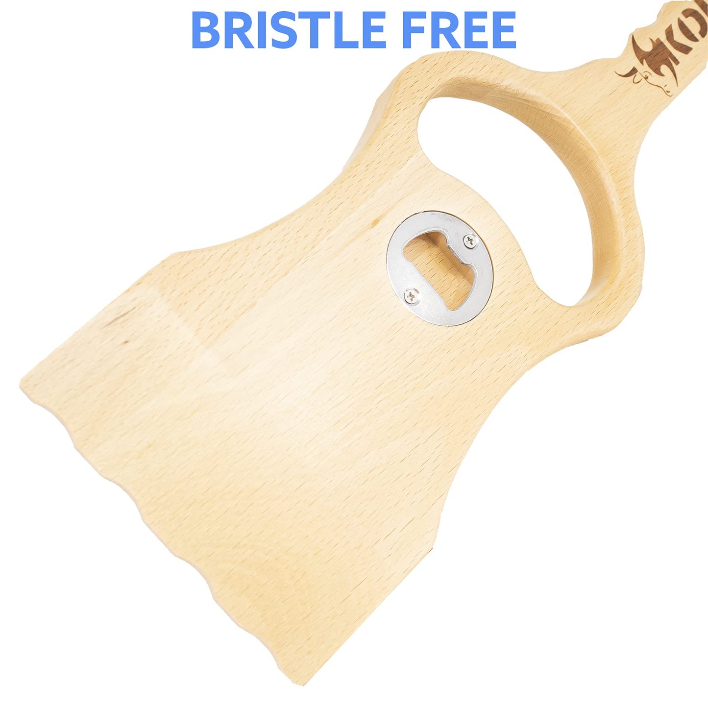 Kona Safe/Clean Wood Grill Scraper - Ideal for Cleaning Outdoor Grills | Compatible with Weber & Traeger Grills - Durable Wooden BBQ Scraper for Grill Grate, Bristle Free, Safer Than Wire Brush