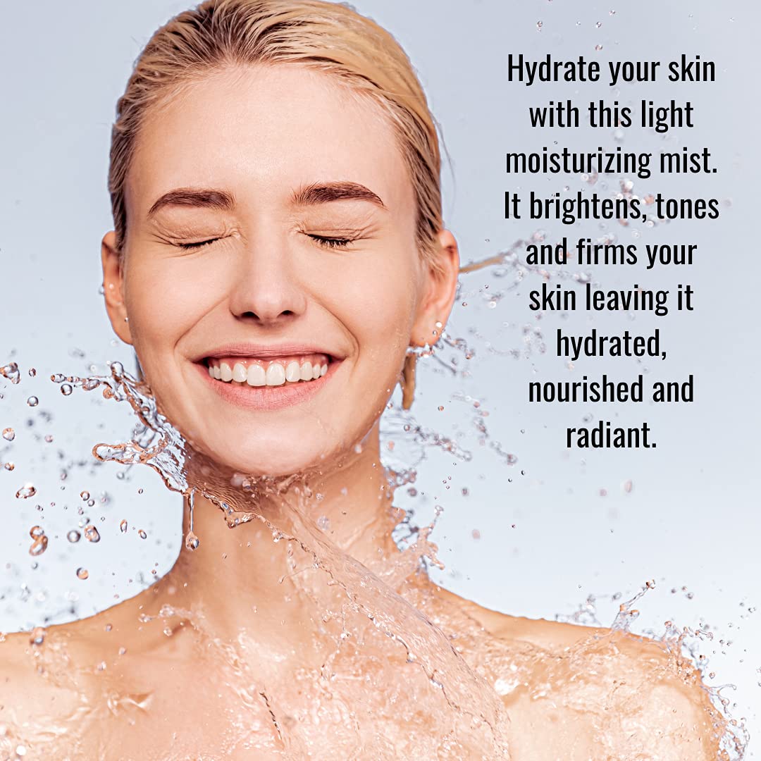 Natural Radiant Life Hydrating Facial Mist with Bamboo Water & Orange Essential Oil - Tones, Firms, Soothes, and Refreshes - 1.7 Fl Oz