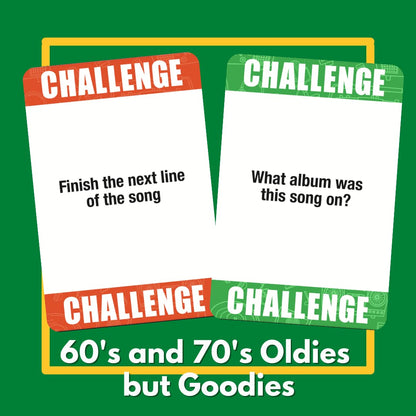 Lyrically Correct Music Trivia Card Game | Multi-Generational Family Gatherings, Adult Game Night and Fun Trivia (60's and 70's Oldies but Goodies)