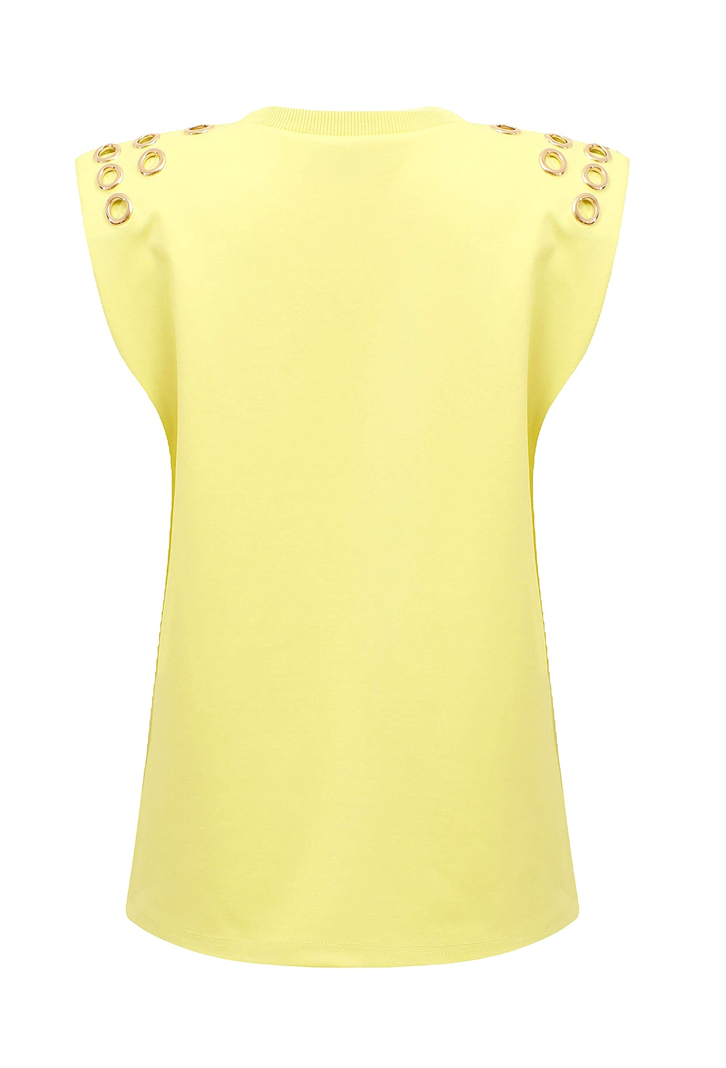 Pantora Women's Monica Grommet Tee, Yellow, Small