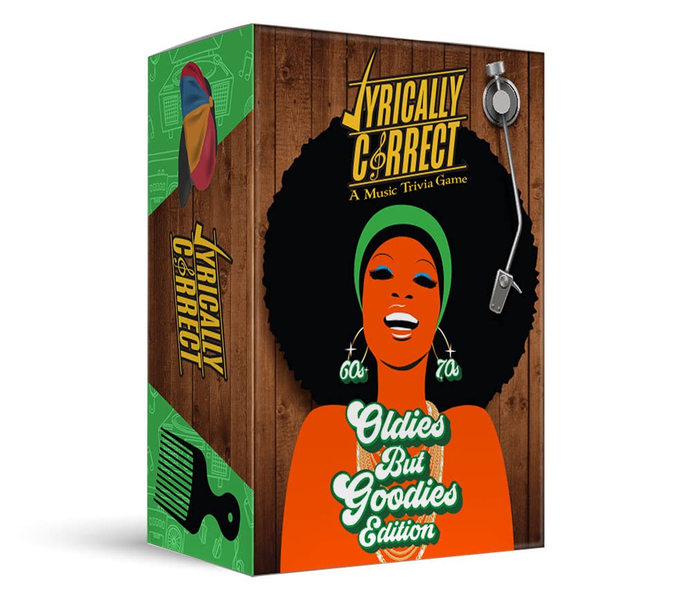 Lyrically Correct Music Trivia Card Game | Multi-Generational Family Gatherings, Adult Game Night and Fun Trivia (60's and 70's Oldies but Goodies)