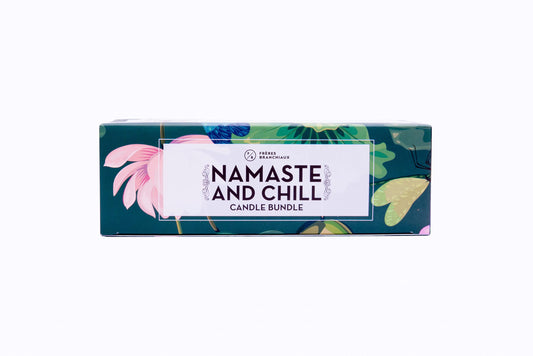 FRÈRES BRANCHIAUX Meditate and Chill 4 oz Scented Soy Single Wick Candle Bundle with Burn Time of 10 Hours each