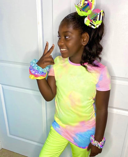 Lily Frilly Electric Dazzle Hair Bow