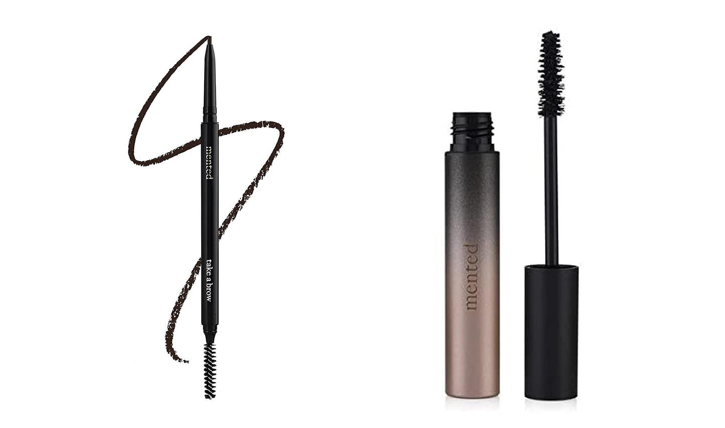 Mented Cosmetics | Eyebrow Pencil Take A Brow (Black Brown) & Long Live the Lash Mascara