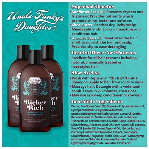 Uncle Funky's Daughter Richee Rich Moisturizing Conditioner, 8 oz