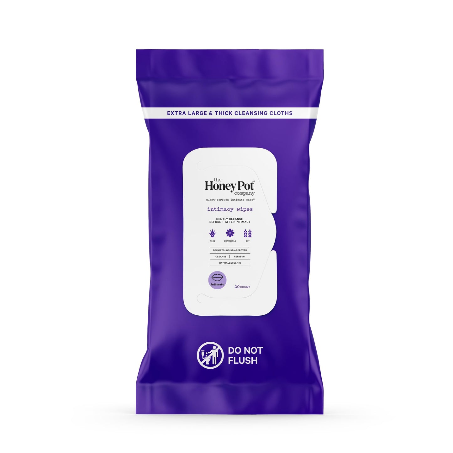 The Honey Pot Company - Intimacy Cleansing Wipes & Organic Lube w/Agave Extract Bundle - pH Balancing & Paraben Free - Feminine Products - Perfect for Women and Couples. Lubricants for Privacy