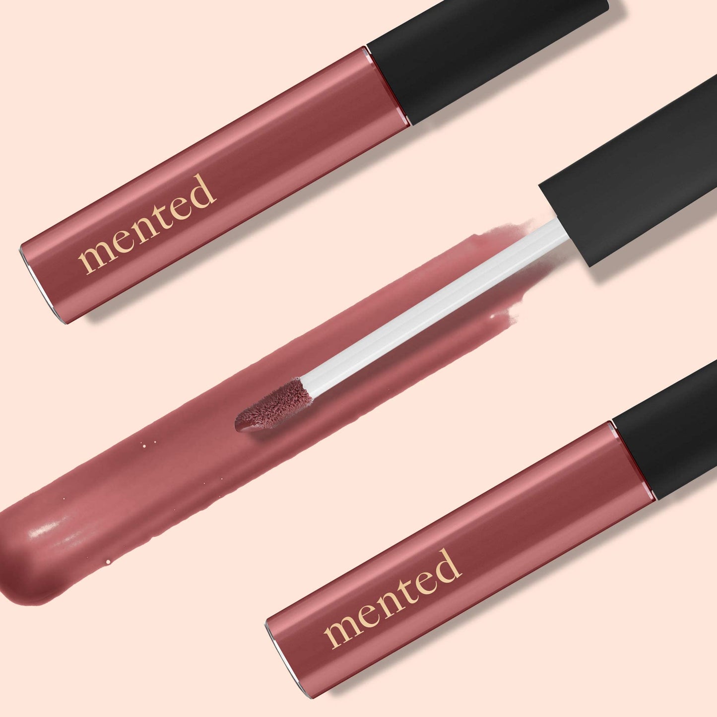 Mented Cosmetics Lip Gloss Bundle | Vegan, Paraben-Free, Cruelty-Free Gloss Topper | Long Lasting and Moisturizing Lipgloss (#1 Cran & Mauve Over)