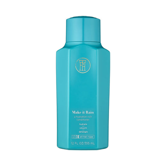 TPH BY TARAJI Make it Rain Hydrating & Strengthening Rinse Out Hair Conditioner with Aloe, Avocado Oil, & Moringa Oil | For All Hair Types| Vegan, Sulfate & Cruelty-Free| For Women & Men, 12 fl. oz