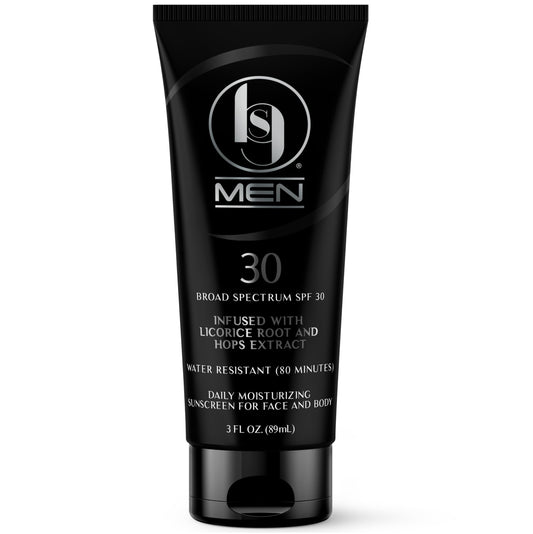 BLACK GIRL SUNSCREEN Men’s Face & Body Moisturizing Sunscreen Lotion SPF 30, No White-Residue for Melanin Rich Skin, Infused with Licorice Root & Hops Extract, Fragrance Free (3 Fl. Oz.)