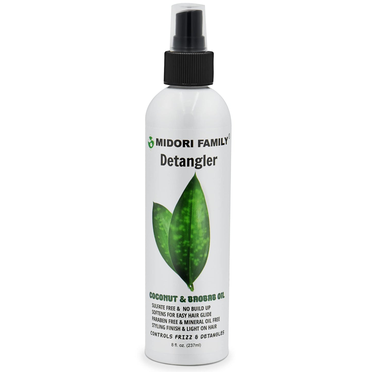 Midori Family Detangling-leave-in conditioning spray with Organic coconut, baobab and rosemary