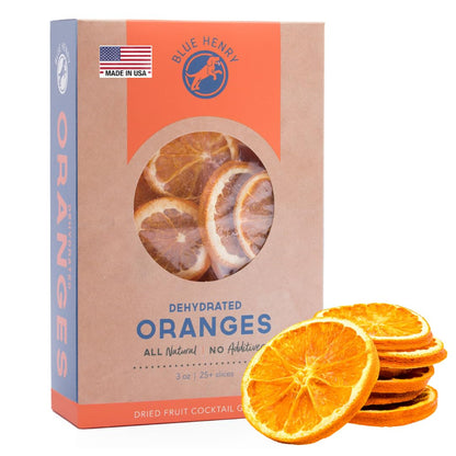 BlueHenry Dehydrated Orange Wheels - 3 oz - 20 slices - Natural Fruit