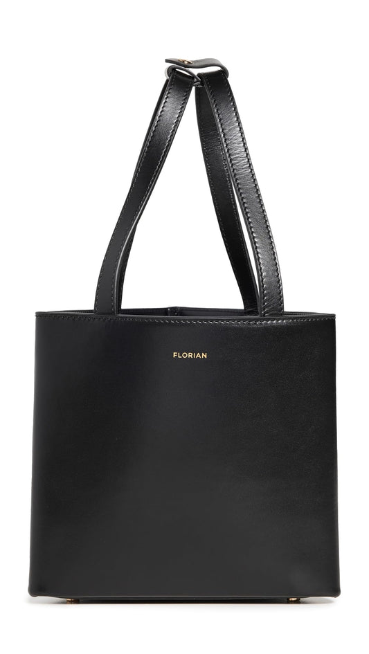 Florian London Women's Mila Bucket Bag, Black, One Size