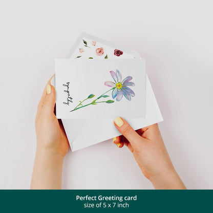 Dessie 50 Different Sympathy Cards With Greetings Inside. 5x7 Inch 50 Condolence Cards With Crisp Designs, Envelopes And Matching Floral Sealing Stickers