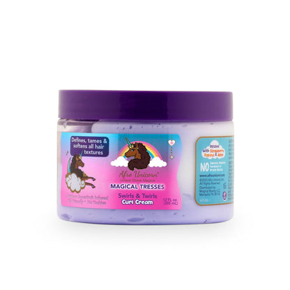 MAGICAL TRESSES’ by Afro Unicorn - Swirls & Twirls Curl Cream - Defining Hair Care for All Curl Textures, 12 fl oz