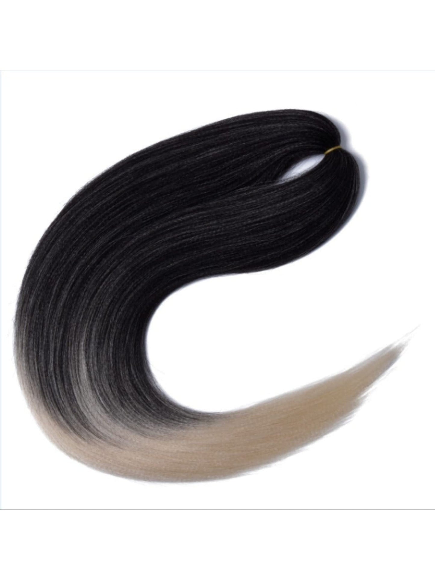 Dosso Beauty Single Pack Hypoallergenic Pre-Stretched Braiding Hair (28", 1B/613), Itch-Free, Fast Drying, Light-weight, Hot Water Set, Soft Texture, Straight