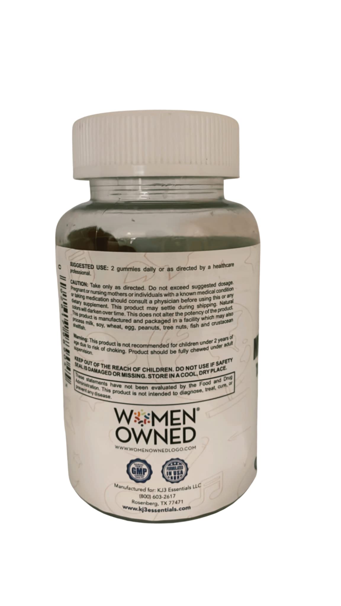 KJ3 Essentials KIDLIFE Daily Gummies- Vitamins for Kids 90 Count Vegan. Immune Support. Soft and Tasty