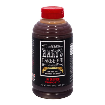 SGT. Hart’s Intensified Chipotle and Bourbon BBQ Sauce Combo Pack - 22.04 OZ Each