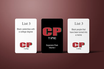 CP TIME Game: Expansion Pack Vol 1 - Card Game for The Culture. Trivia Style. Multiple Categories: Pop Culture, Music, General Knowledge, & More! (Volume 1)