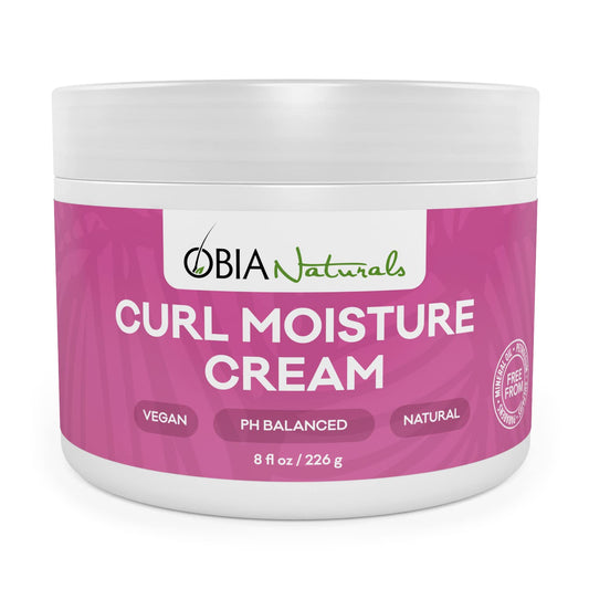 OBIA Naturals Curl Moisture Cream, Light-Weight Leave-In Conditioner, 8oz