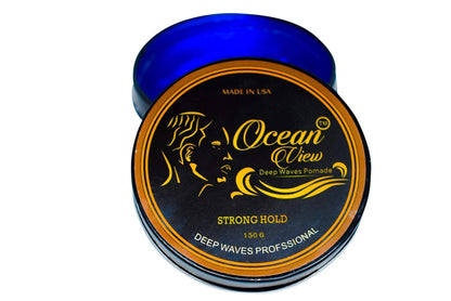 OCEAN VIEW DEEP WAVES POMADE- Wave Grease for 360 Waves + Shower Brush for 360 Waves