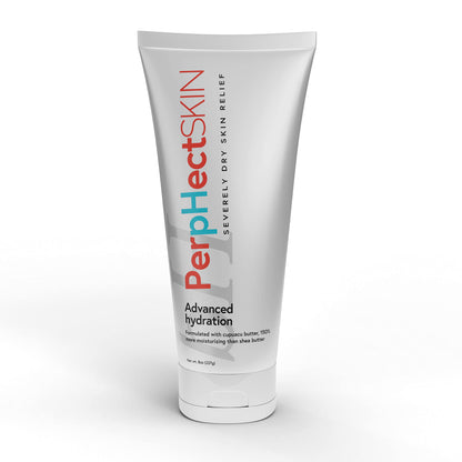 PerpHectSKIN Severely Dry Skin Relief Cream with Cupuacu Butter, Lightweight, Long Lasting Moisturizer for Body & Face, Fragrance-Free Dry Skin Natural Cream 8 Oz