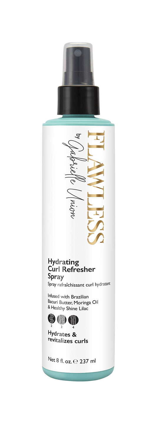 Flawless by Gabrielle Union - Hydrating Curl Refresher Hair Spray for Curly and Coily Hair, 8 OZ
