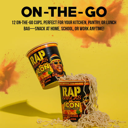 Rap Snacks Creamy Chicken Gumbo ICON Ramen Noodles Master P-Pack of 12