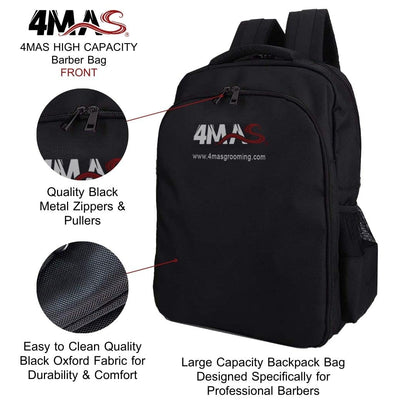 4MAS Portable Barber Bag for Clippers and Supplies