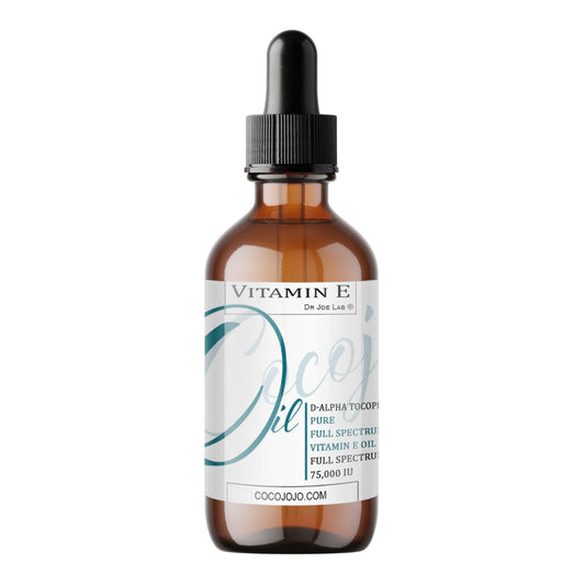 Vitamin E Oil - 100% Pure & Undiluted, Full Spectrum, D Alpha Tocopherol, 75,000 IU - 4 oz Glass & Dropper - for Skin, Hair, Nails, Body Care Hydrating Rejuvenating Skin Oil